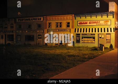 Schöne Wandmalerei in der verlassenen Stadt Poughkeepsie Stockfoto