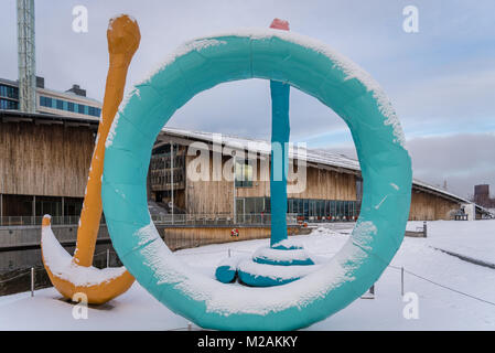 Zeitgenössische Kunst außerhalb Astrup Fearnley Museum, Oslo, Norwegen Stockfoto