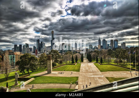 Melbourne Schrein der Erinnerung im Jahr 2015 getroffen Stockfoto