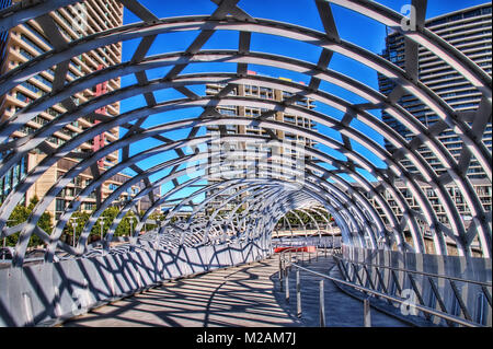 Melbourne Webb Brücke im Jahr 2015 getroffen Stockfoto