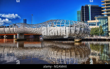 Melbourne Webb Brücke im Jahr 2015 getroffen Stockfoto