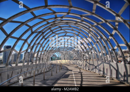 Melbourne Webb Brücke im Jahr 2015 getroffen Stockfoto