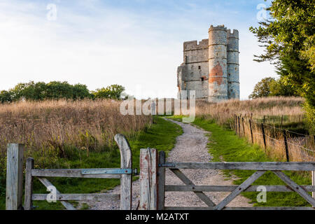 Donnington Castle, einem denkmalgeschützten Burgruine, Newbury, Berkshire, England, GB, UK. Stockfoto