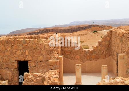 Bergfestung Masada in Israel. Stockfoto