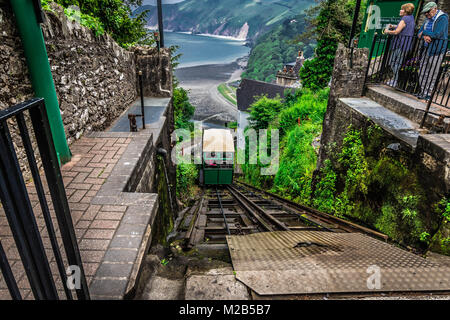 Die lynton Cliff Railway Stockfoto