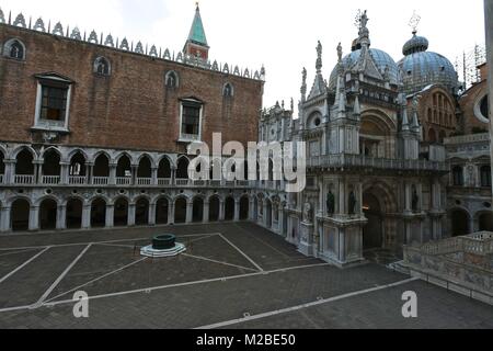 Venedig Italien, Markusplatz Stockfoto