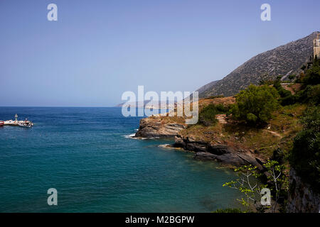 Meerblick bei Bali Village, der Insel Kreta, Griechenland Stockfoto