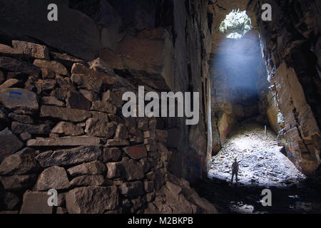 Das ist die erste Welle in Feld Mine, wie die Kathedrale bekannt, Erste gegraben in der Römerzeit Stockfoto