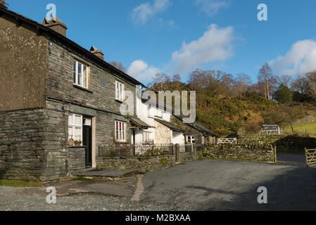 Hohe Tilberthwaite Farm in der Nähe von Coniston Stockfoto