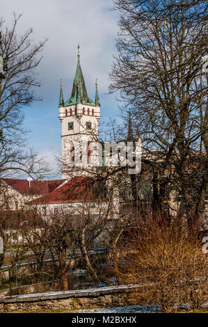 St. Mikulas Pfarrkirche in Humpolec Stadt, Tschechische Republik Stockfoto