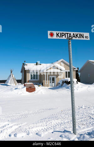 Schönen einheimischen Gemeinschaft der Chisasibi im Norden von Quebec Stockfoto