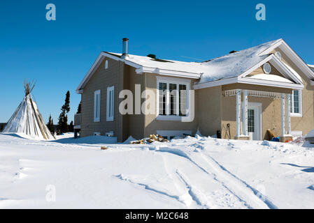 Schönen einheimischen Gemeinschaft der Chisasibi im Norden von Quebec Stockfoto