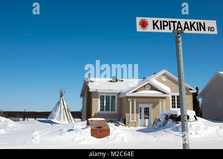 Schönen einheimischen Gemeinschaft der Chisasibi im Norden von Quebec Stockfoto