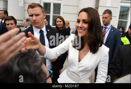 William und Kate zu Besuch in Polen Stockfoto