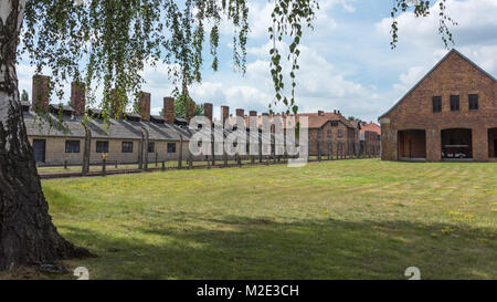 Ns-Konzentrationslagers Auschwitz, Polen Stockfoto