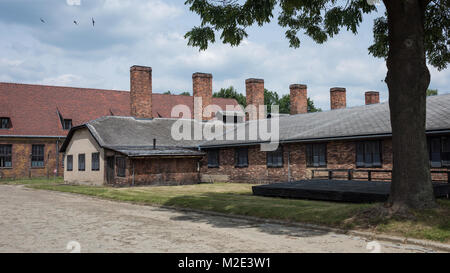 Ns-Konzentrationslagers Auschwitz, Polen Stockfoto