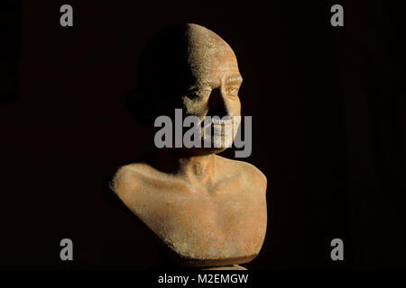 Mohan Chand Karamchand Gandhi auch als Mahatma Gandhi oder Bapuji, Vater der indischen Nation, der Führer der Unabhängigkeitsbewegung gegen die britische bekannt. Stockfoto