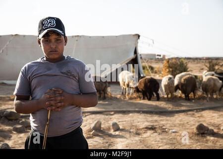 China. 7 Feb, 2018. Leben der syrischen Grenze Flüchtlinge in Jordanien und Syrien. Diese Fotos von Flüchtlingen wurden von einem jungen chinesischen Fotograf 1990 geboren s übernommen. Credit: SIPA Asien/ZUMA Draht/Alamy leben Nachrichten Stockfoto