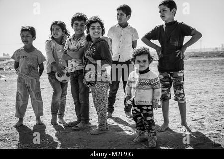 China. 7 Feb, 2018. Leben der syrischen Grenze Flüchtlinge in Jordanien und Syrien. Diese Fotos von Flüchtlingen wurden von einem jungen chinesischen Fotograf 1990 geboren s übernommen. Credit: SIPA Asien/ZUMA Draht/Alamy leben Nachrichten Stockfoto