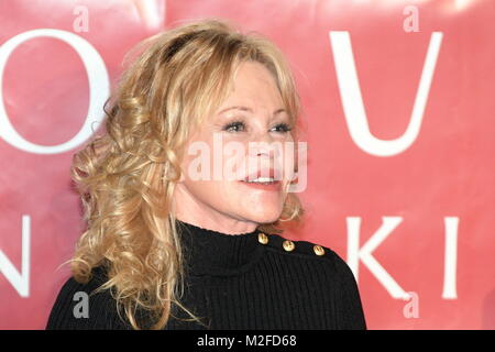 Wien, Österreich. 7. Februar 2018. Amerikanische Filmstar Melanie Griffith auf einer Pressekonferenz im Lugner Cinema. Das Bild zeigt Melanie Griffith . Kredit: Franz Perc / Alamy Live News Stockfoto