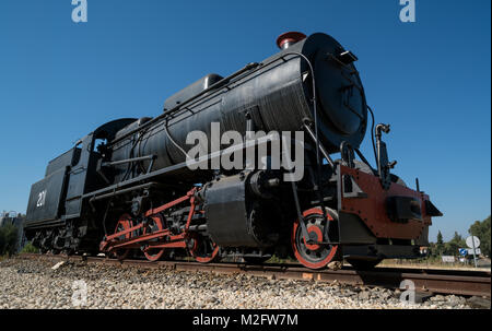 Dampflok Nr. 201 verwendet seit 1954 an Minen von Riotinto in der Provinz Huelva, Andalusien, Spanien Stockfoto