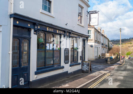 Die Rose und Crown Pub Public House in Larkhall Dorf in der Nähe von Bath, Somerset, England, Großbritannien Stockfoto