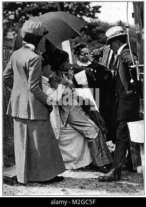 Suffragetten - Emmeline Pankhurst, neu in Woking, 26. Mai 1913 verhaftet Stockfoto