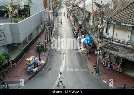 Das Leben auf der Straße in einem Vorort von Bangkok, Thailand Stockfoto