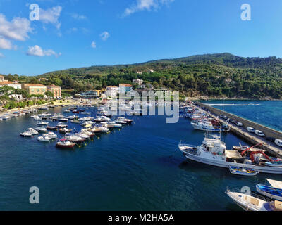 San Marco di Castellabate, Hafen, Cilento, Kampanien, Italien Stockfoto