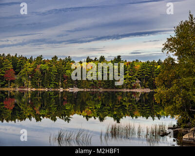 Echo Lake Acadia np Maine Stockfoto