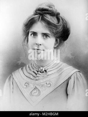 Annie Kenney (1879-1953) englische Arbeiterklasse Suffragette, eine führende Persönlichkeit im Sozialen und Politischen Union wurde Stockfoto