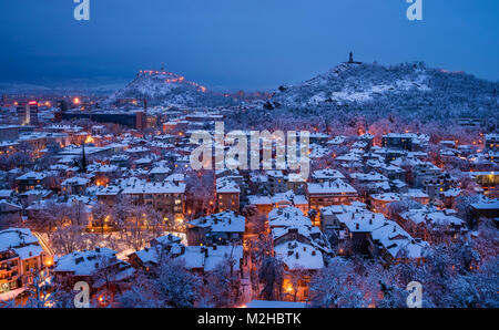 Winter in Plovdiv, Bulgarien zweitgrößte Stadt und europäische Kulturhauptstadt 2019 Stockfoto