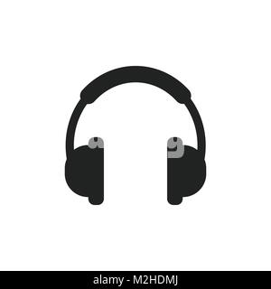 Kopfhörer Vektor icon. Ohrhörer headset Zeichen Abbildung. Stock Vektor