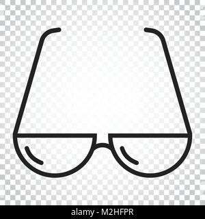 Sunglass Vektor icon. Brillen flachbild Abbildung. Einfaches Geschäftskonzept Piktogramm auf isolierten Hintergrund. Stock Vektor