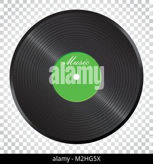Schallplatte. Music Disk Vector Illustration. Ton aufnehmen. Business Konzept einfache flache Piktogramm auf isolierten Hintergrund. Stock Vektor