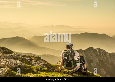 Paisaje de urkiola Stockfoto