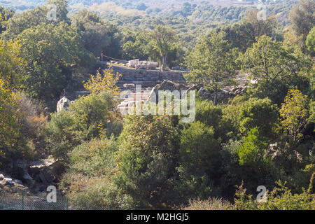 Die Ruinen von Samothrake Tempelanlage der Insel Samothraki, Griechenland Stockfoto