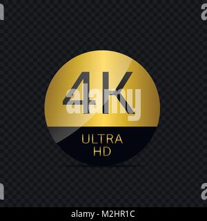 4K Ultra HD Stock Vektor