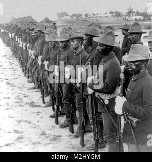 Spanisch-amerikanischen Krieg, Buffalo Soldaten, 10 Kavallerie, 1899 Stockfoto