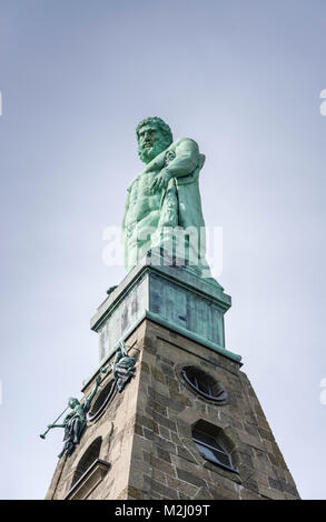 Hercules statue am Bergpark Wilhelmshohe Kassel, Hessen, Deutschland Stockfoto