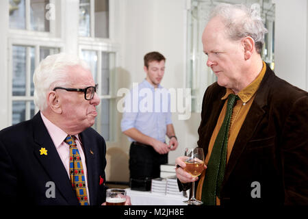 Die Oldie literarische Mittagessen 08.02.18 Craig Brown, Ma'am Darling, 99 Blicke von Prinzessin Margaret Simon Heffer das Zeitalter der Dekadenz: Großbritannien 1880 1. Stockfoto