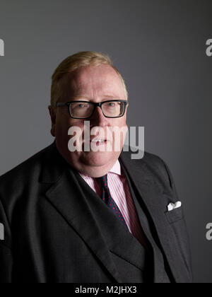 Simon Heffer in den Oldie literarische Mittagessen 08.02.18. Stockfoto