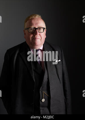 Simon Heffer in den Oldie literarische Mittagessen 08.02.18. Stockfoto