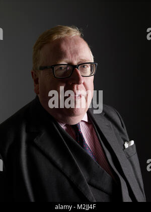 Simon Heffer in den Oldie literarische Mittagessen 08.02.18. Stockfoto