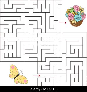 Pädagogische ein mathematisches Spiel. Spiel für Kinder. Vektor Seite Vorlage mit Spiel. Stock Vektor