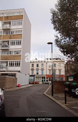 Churchill Gärten Immobilien, Johnsons Ort - Pimlico, London, England Stockfoto