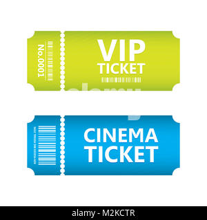 Spezielle Movie Ticket, vektor design, eps 10. Stockfoto