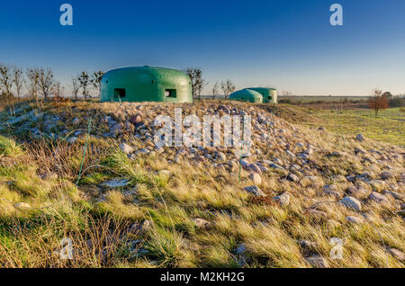 Bunker in Miedzyrzecz Festung Region (Festungsfront Oder-Warthe-Bogen; Ostwall). In 1934-44 erbaut, wie die technologisch fortschrittlichsten fortifi Stockfoto