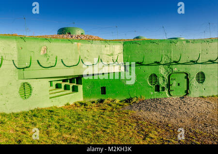 Bunker in Miedzyrzecz Festung Region (Festungsfront Oder-Warthe-Bogen; Ostwall). In 1934-44 erbaut, wie die technologisch fortschrittlichsten fortifi Stockfoto