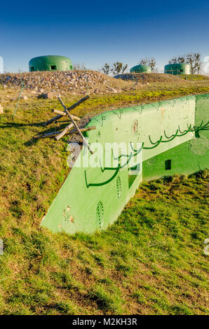 Bunker in Miedzyrzecz Festung Region (Festungsfront Oder-Warthe-Bogen; Ostwall). In 1934-44 erbaut, wie die technologisch fortschrittlichsten fortifi Stockfoto